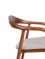 Helix Walnoot in Taupe-Grijs Stofbekleding